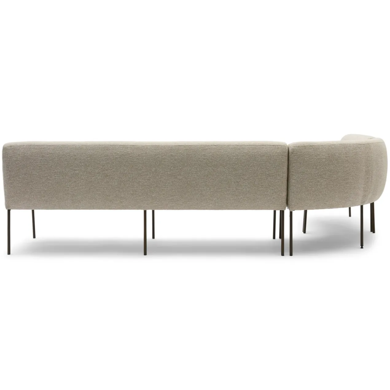 Eetkamerbank Mia lodge beige 285 cm rechts