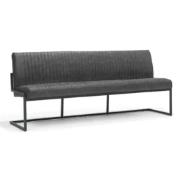 Eetkamerbank Mila antraciet 215cm