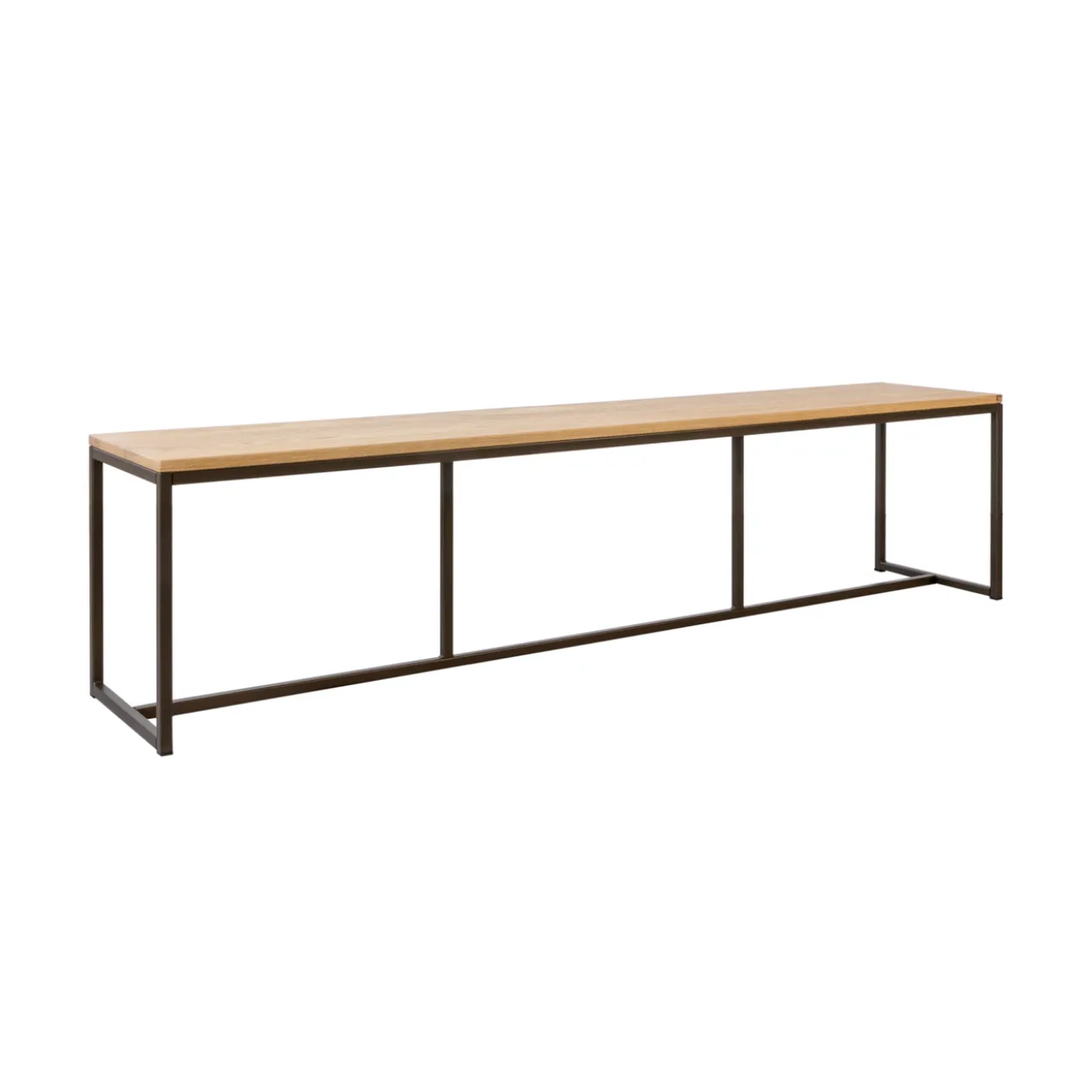 Eetkamerbank Soho Anodic bruin/eiken 214 cm