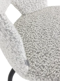 Eetkamerstoel Bo lichtgrijs bouclé