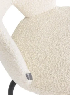 Eetkamerstoel Bo naturel bouclé