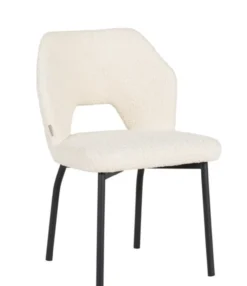 Eetkamerstoel Bo naturel bouclé