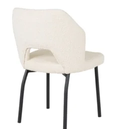Eetkamerstoel Bo naturel bouclé