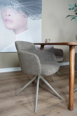 Eetkamerstoel Chase Boucle Brown