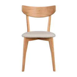 Eetkamerstoel eikenhouten Ami Naturel eiken - grijs