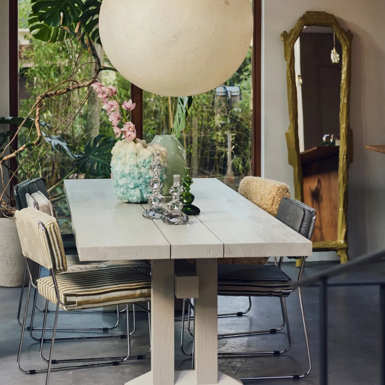 Eetkamerstoel Endless dining stripe sunflower