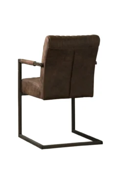 Eetkamerstoel Ferro Donkerbruin met arm (6 stuks)