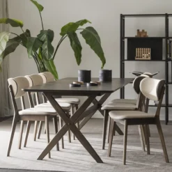 Eetkamerstoel Kato - donker eiken Beige