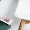Eetkamerstoel Madera Wit - houten onderstel