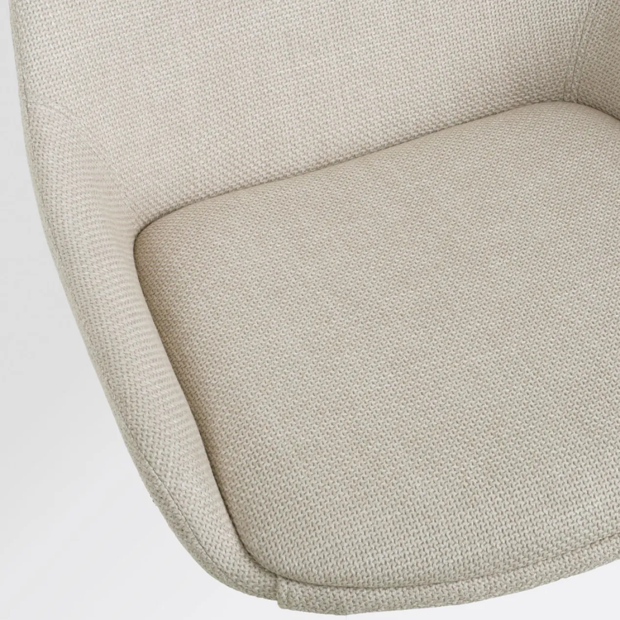 Eetkamerstoel Nena-Isa beige - naturel onderstel