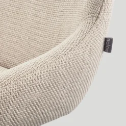 Eetkamerstoel Nena-Isa beige - walnoten onderstel