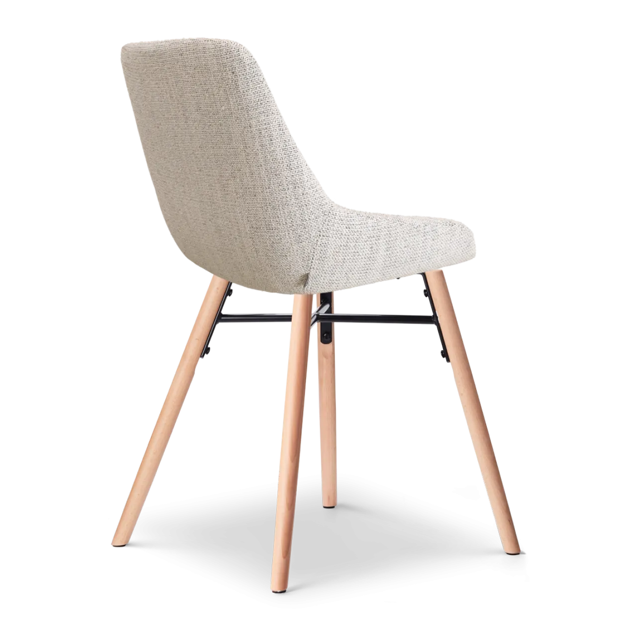 Eetkamerstoel Nena-Isa grijs beige gemêleerd - naturel