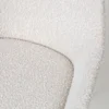 Eetkamerstoel Nena-Mae bouclé beige - zwart onderstel