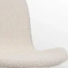 Eetkamerstoel Noa-Fé bouclé beige - zwart onderstel
