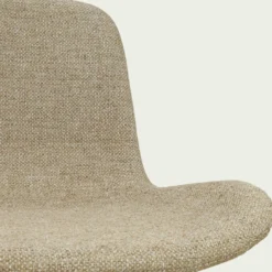 Eetkamerstoel Noa-Fé wit onderstel taupe melange