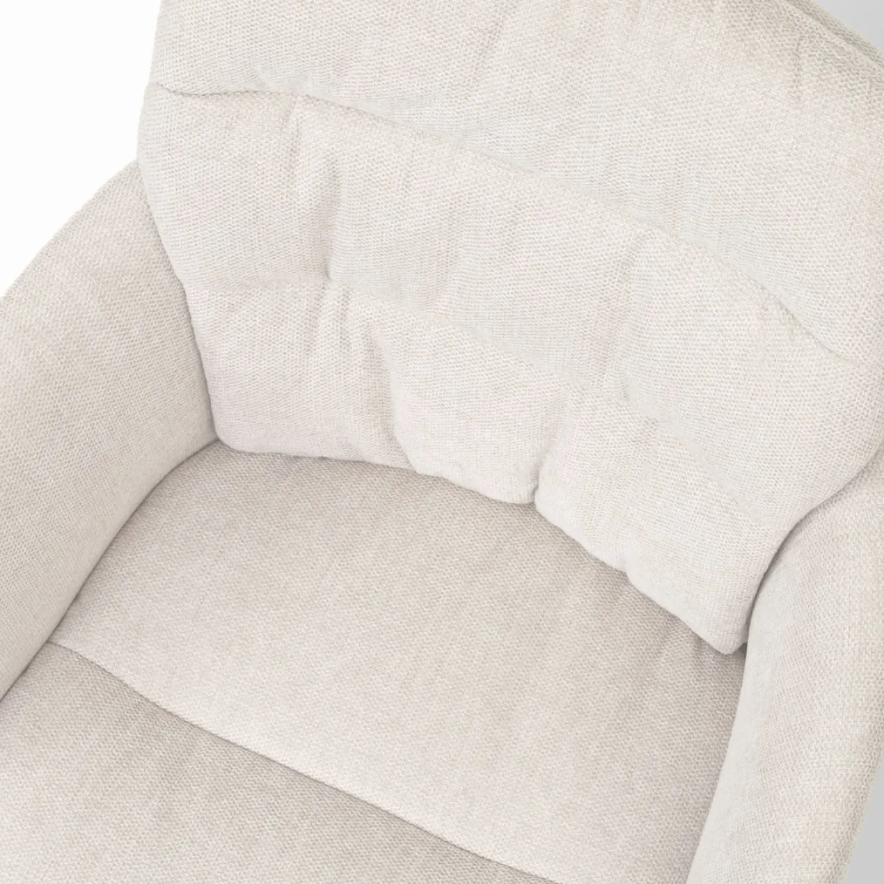 Eetkamerstoel Noa-Mia beige - zwart onderstel - set van 2
