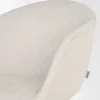 Eetkamerstoel Nola-Otis draaibaar beige - wit - set van 2