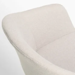 Eetkamerstoel Nola-Otis draaibaar beige - wit - set van 2
