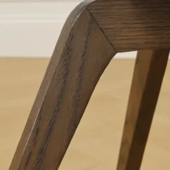 Eetkamerstoel Noor-Otis walnoot cottonbeige