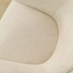 Eetkamerstoel Noor-Otis walnoot cottonbeige