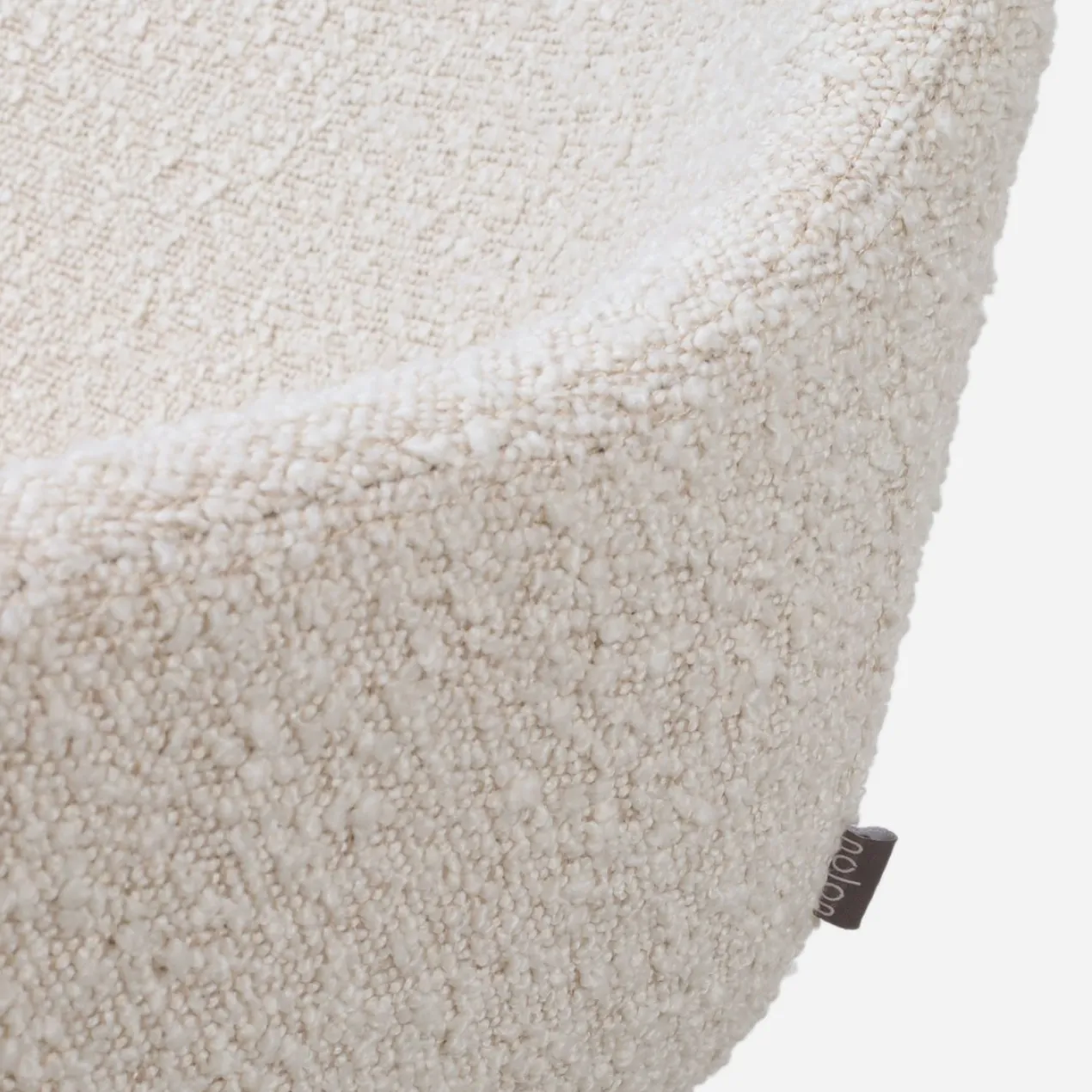 Eetkamerstoel Nora-Mae bouclé beige - wit - set van 2