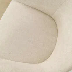 Eetkamerstoel Nora-Otis cottonbeige - zwart onderstel