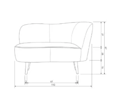 Eetkamerstoel Sanne Fauteuil Sanne Groen