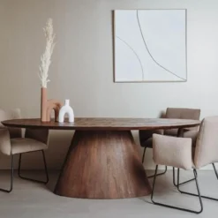 Eetkamertafel Premana ovaal 220 bruin