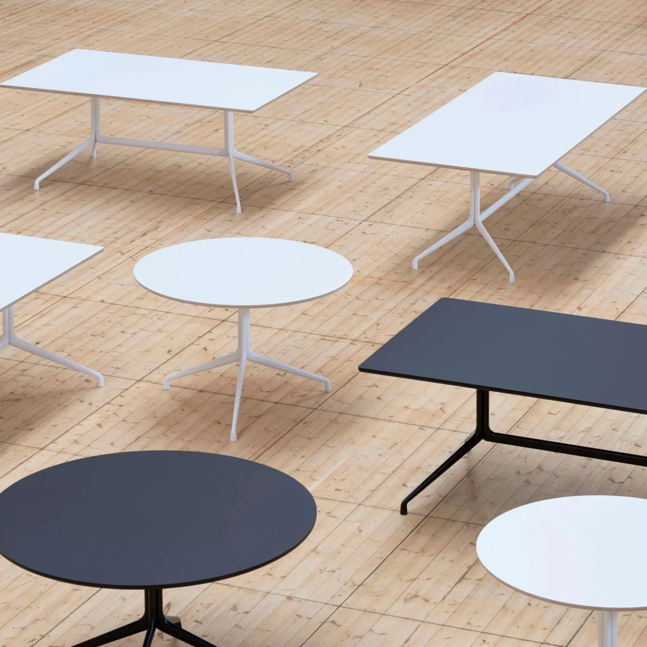 Eettafel AAT20 Wit Ø80 cm