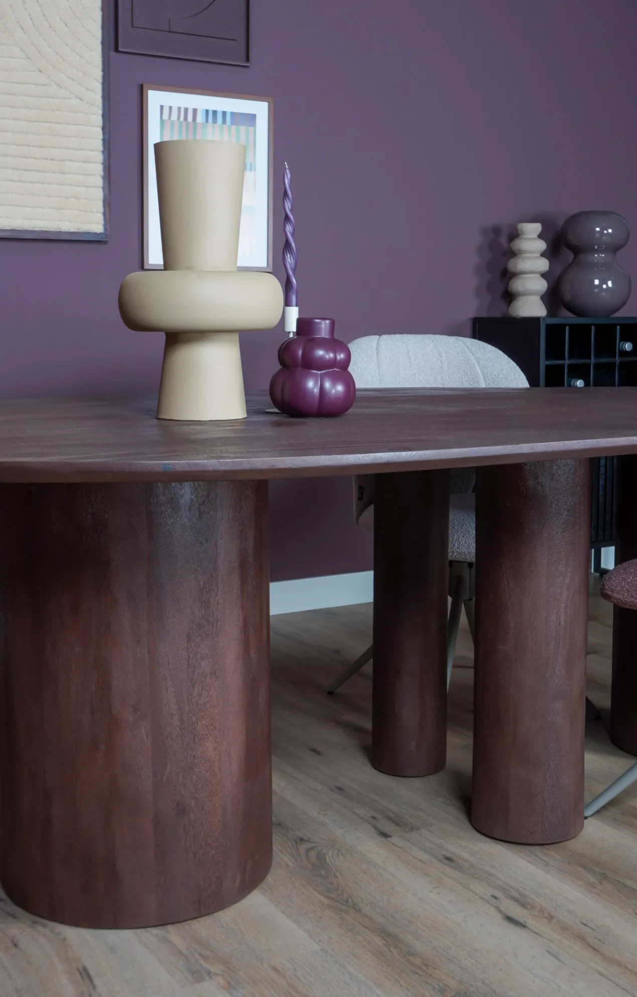 Eettafel Amir - Espresso Mangohout