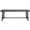 Eettafel Brooklyn Donkerbruin verlengbaar 220 x 95 cm