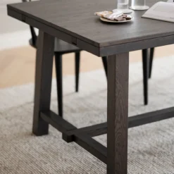 Eettafel Brooklyn Donkerbruin verlengbaar 220 x 95 cm