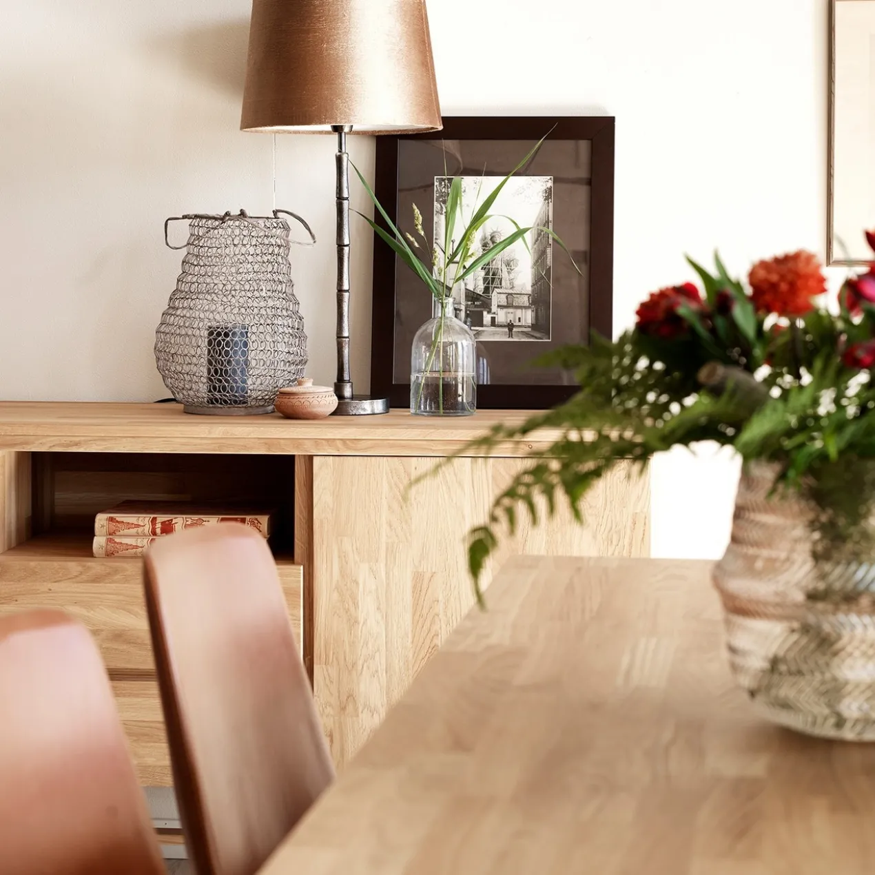 Eettafel Brooklyn Donkerbruin verlengbaar 220 x 95 cm