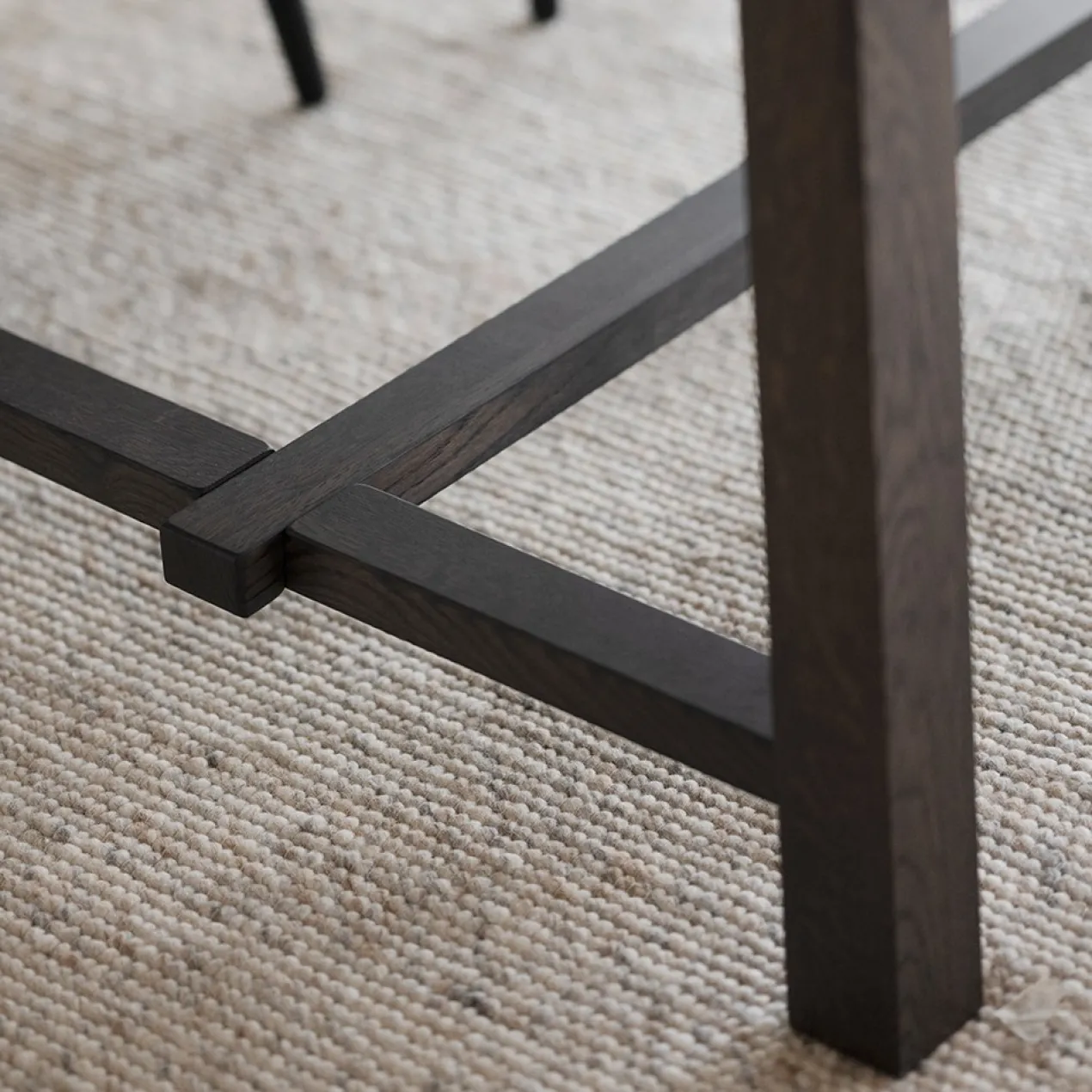 Eettafel Brooklyn Donkerbruin verlengbaar 220 x 95 cm