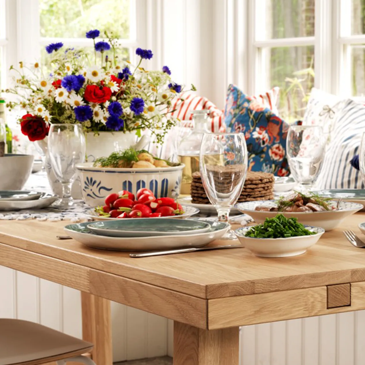 Eettafel Brooklyn Naturel verlengbaar 220 x 95 cm