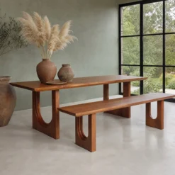 Eettafel Bullnose Chamfered Arch 200x90 cm