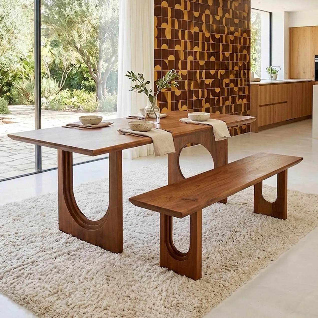 Eettafel Bullnose Chamfered Mix 240x90 cm