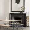 Eettafel Butterfly donkerbruin 260x90 cm verjongde rand