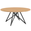 Eettafel Butterfly QuadpodXL naturel Ø160 cm recht