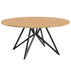 Eettafel Butterfly QuadpodXL naturel Ø170 cm recht