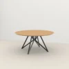 Eettafel Butterfly QuadpodXL naturel Ø170 cm verjongd