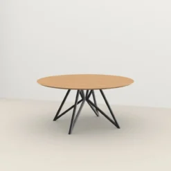 Eettafel Butterfly QuadpodXL naturel Ø170 cm verjongd