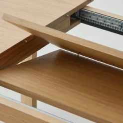 Eettafel Chisel 630 extendable butterfly eiken