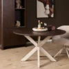 Eettafel De Bokke bruin/wit Ø150 cm