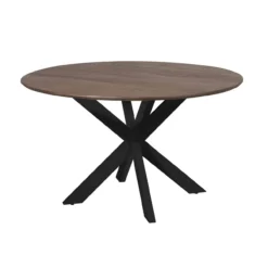 Eettafel De Bokke bruin/zwart Ø150 cm