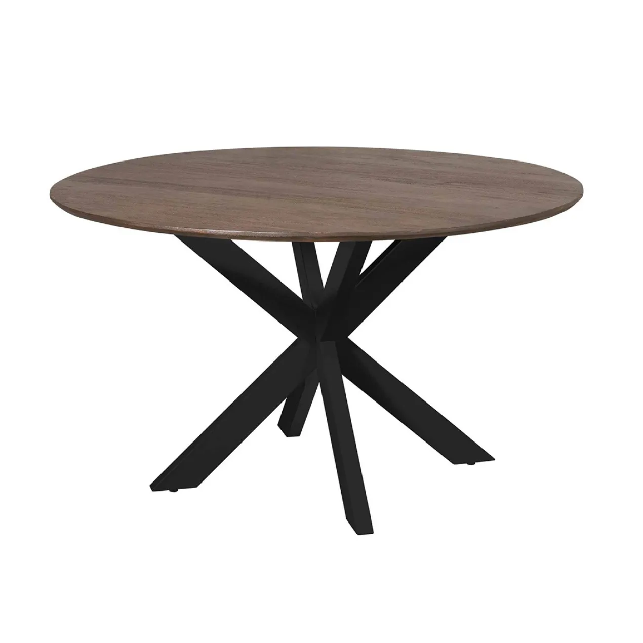 Eettafel De Bokke bruin/zwart Ø150 cm