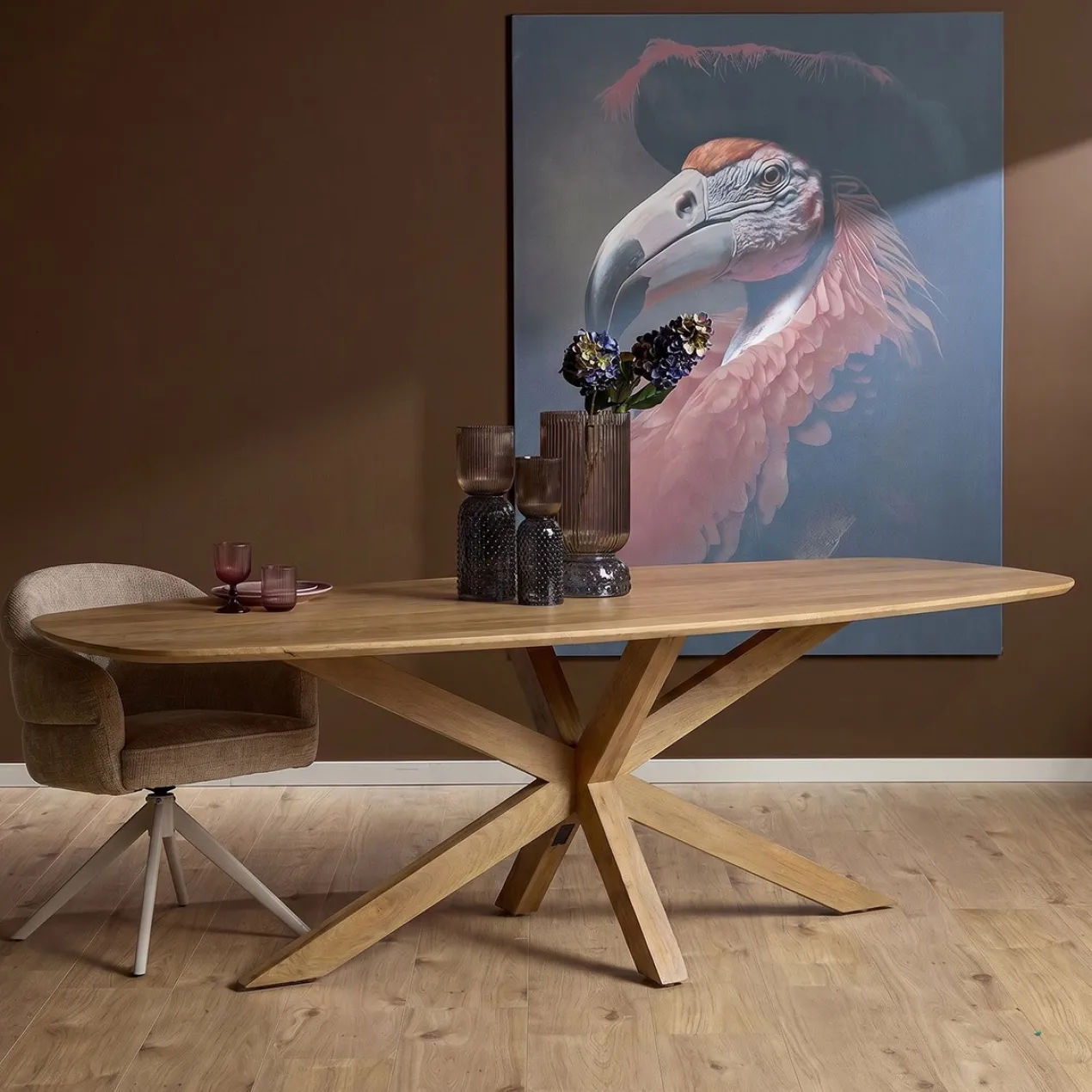 Eettafel Deens Ovaal all Wood 240cm