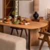 Eettafel Divio tabacco light 200x110 cm