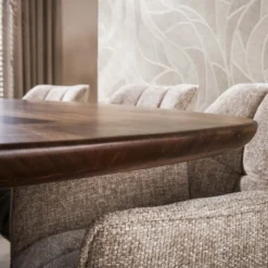 Eettafel Donker deens ovaal 215 cm