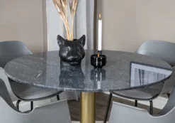 Eettafel Estelle Wit/Zwart